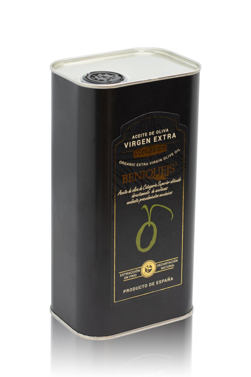 Huile d'olive vierge extra non filtrée 6 bouteilles opaques 1 l ES Beniqueis